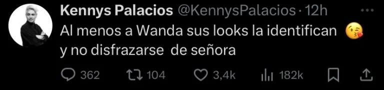 Mensaje contra Juana Viale de Kenny Palacios