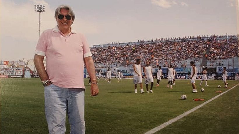 Armando Pérez en el entrenamiento de Belgrano