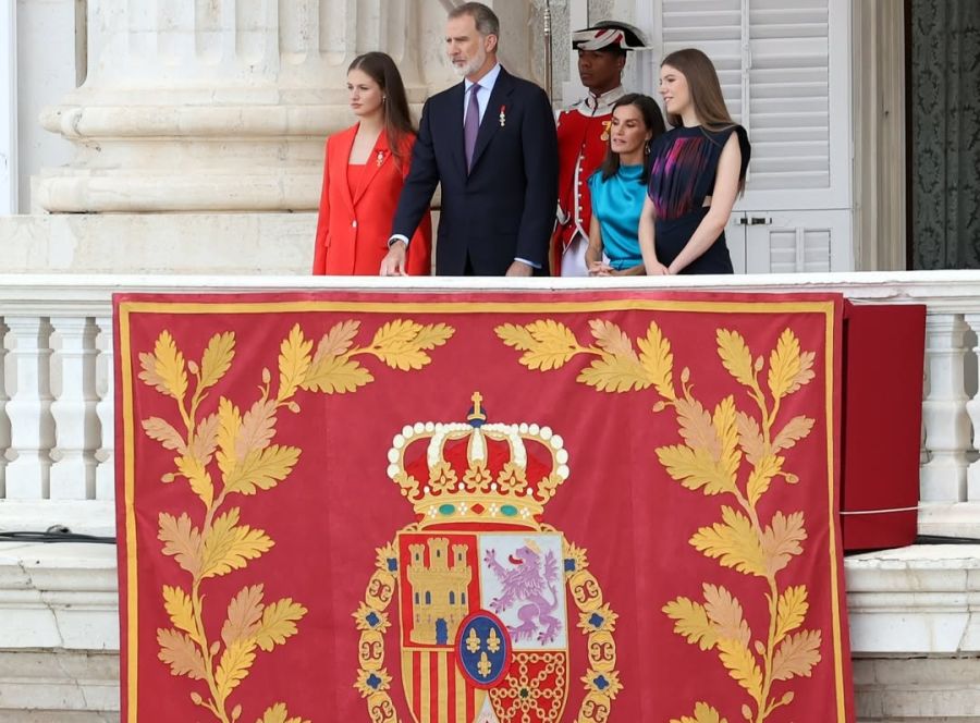 El rey Felipe VI, la reina Letizia, y las princesas Leonor y Sofía