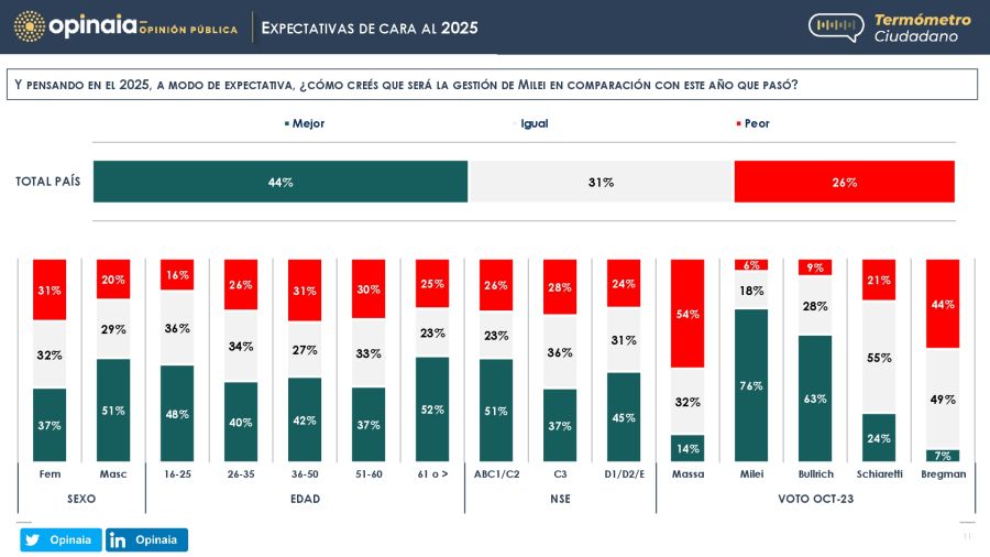 Encuesta Opinaia Diciembre 2024