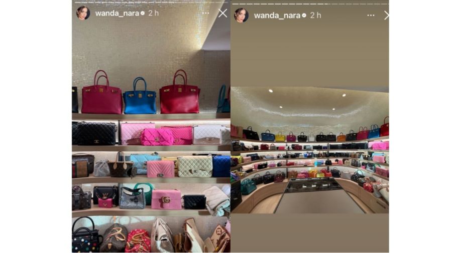 Las carteras de Wanda Nara