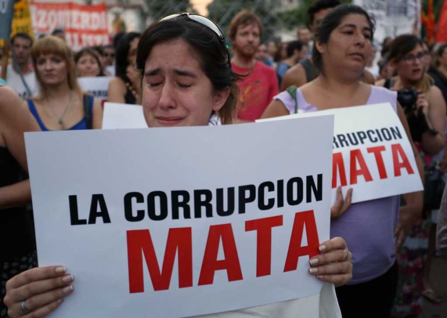 Marcha por Cromañón en 2014, a diez años de la tragedia.