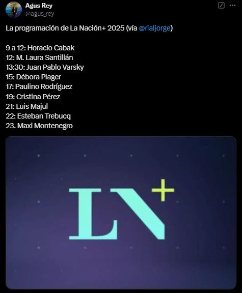 La programación de LN+ en el 2025