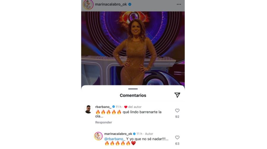 El osado vestido de Marina Calabró