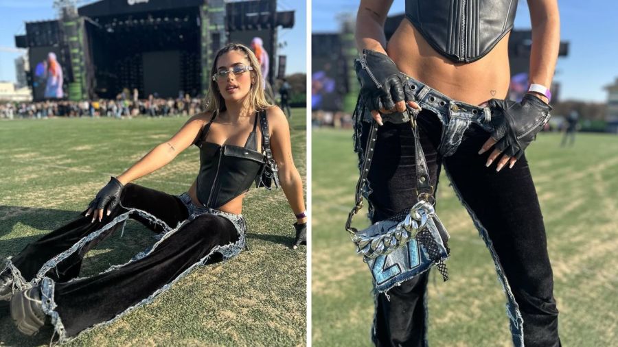 El look que utilizó Juli Poggio inspirado en Britney para el festival EQUAL en septiembre