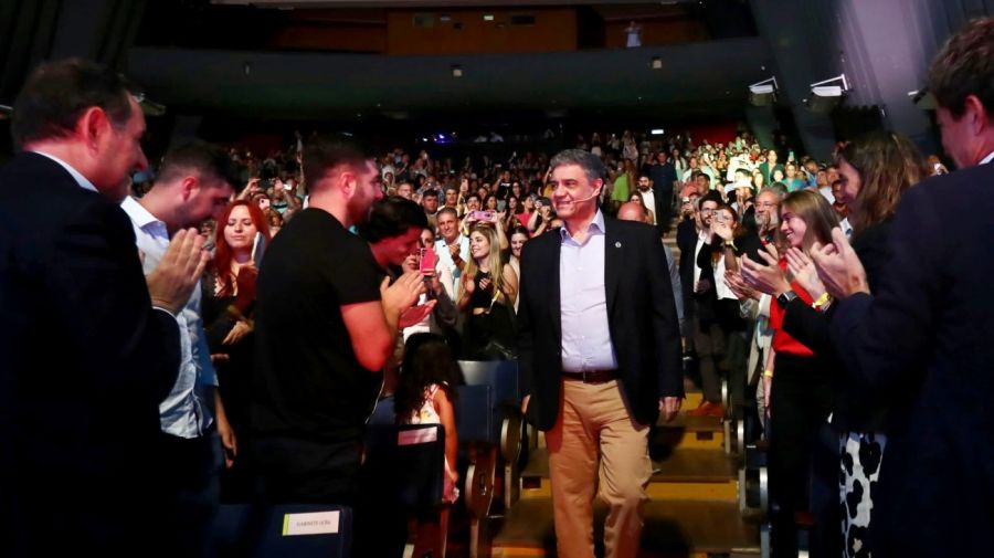 Jorge Macri en el Auditorio Belgrano, frente a la militancia del PRO 20241220