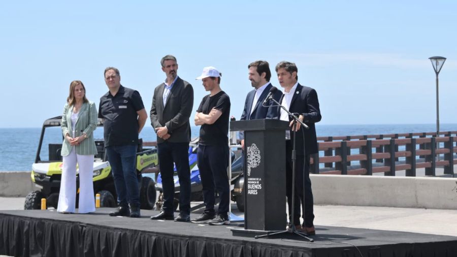 Kicillof, en el acto en Miramar en el que se lanzó el Operativo de Sol a Sol.