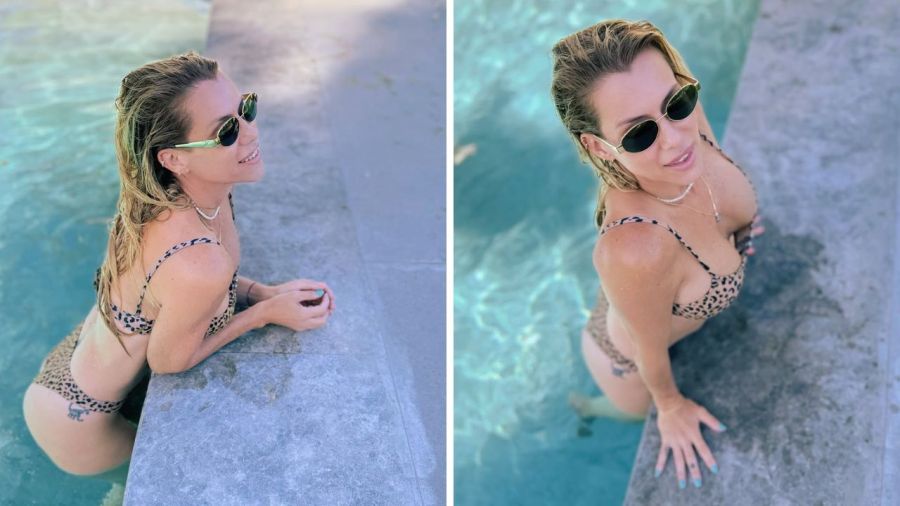 Nicole Neumann mostró su bikini en animal print tendencia para este verano