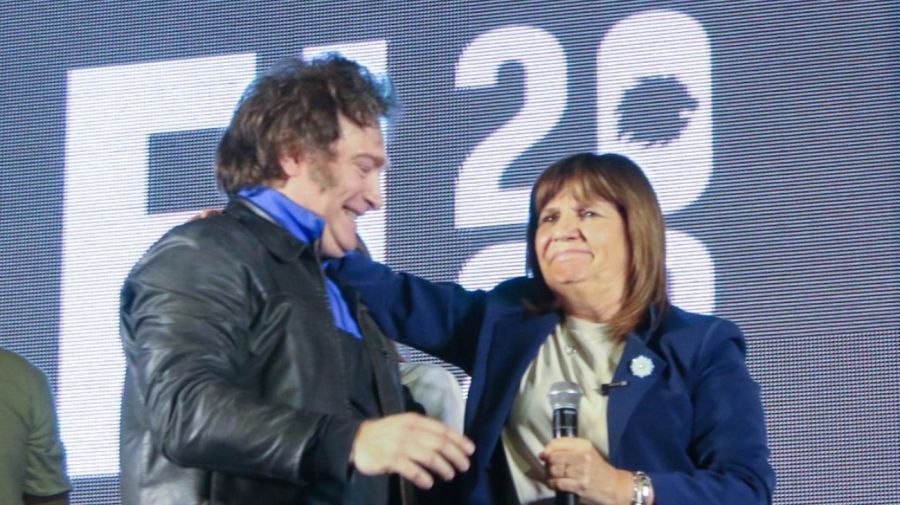 Patricia Bullrich y Javier Milei