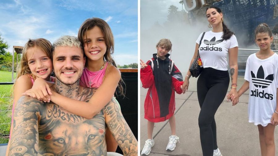 Mauro Icardi, Wanda Nara y sus hijas