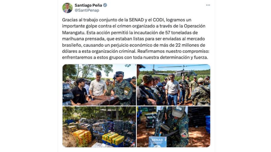 Santiago Peña Tweet 20241224