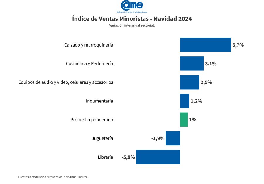 Análisis de ventas por sectores CAME