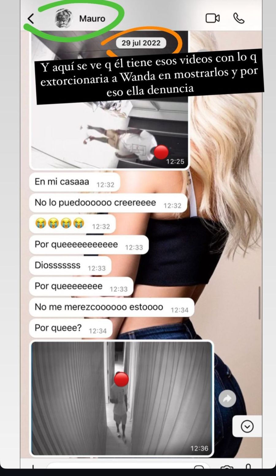 Chats de Wanda y Mauro