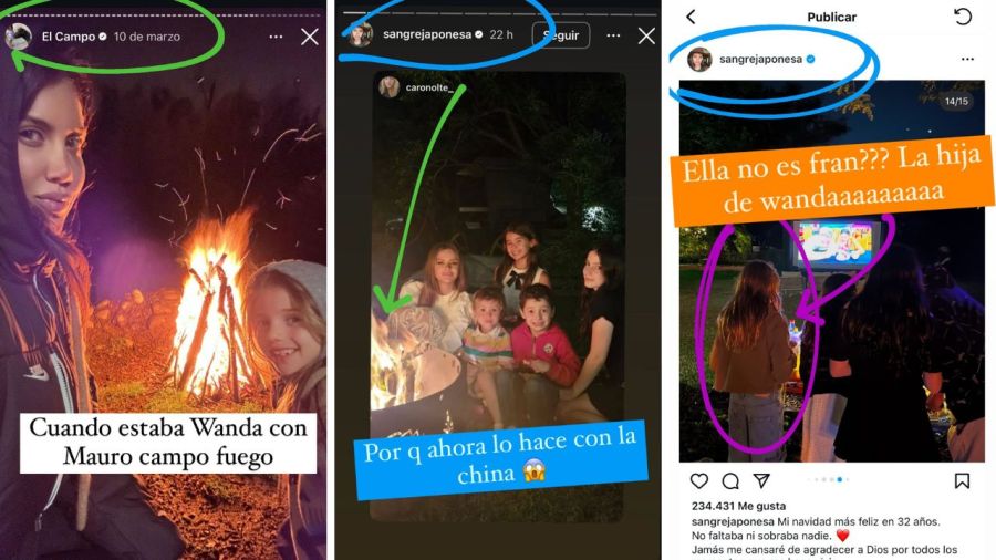 Las pruebas de que las hijas de Wanda Nara pasaron Navidad con la China Suárez