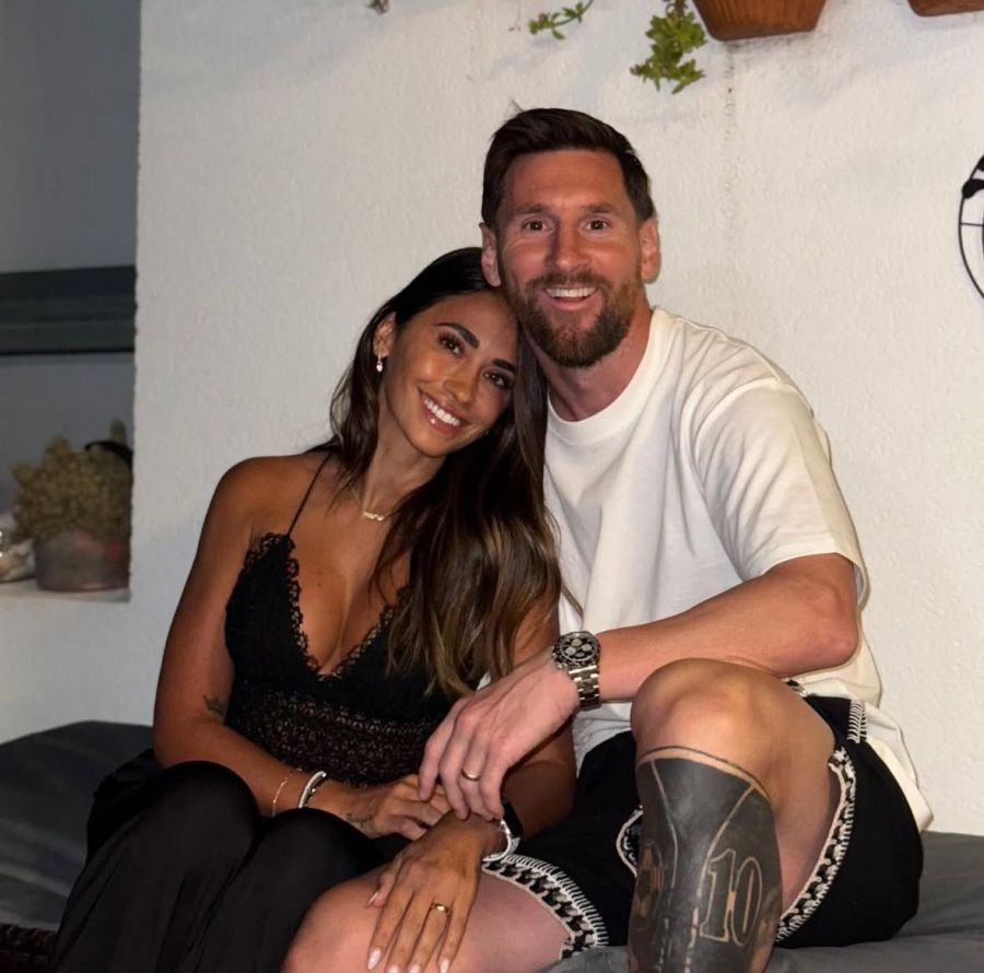 Lionel Messi y Antonella Roccuzzo