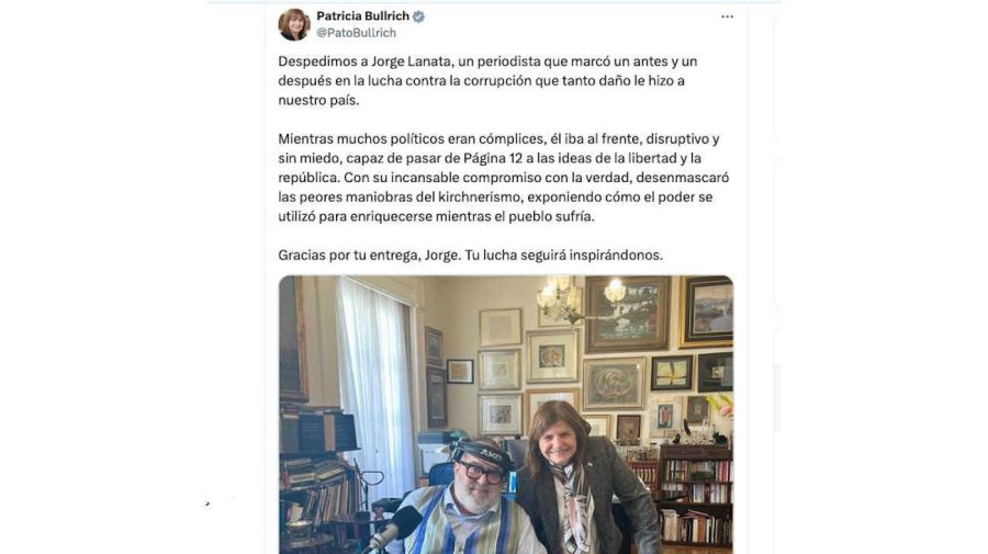 Patricia Bullrich, Mauricio Macri, Alfredo Cornejo, Maxi Ferraro, Pamela Verasay y Elisa Lilita Carrió Tweet 20241230