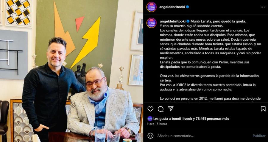 Ángel de Brito despidió a Jorge Lanata