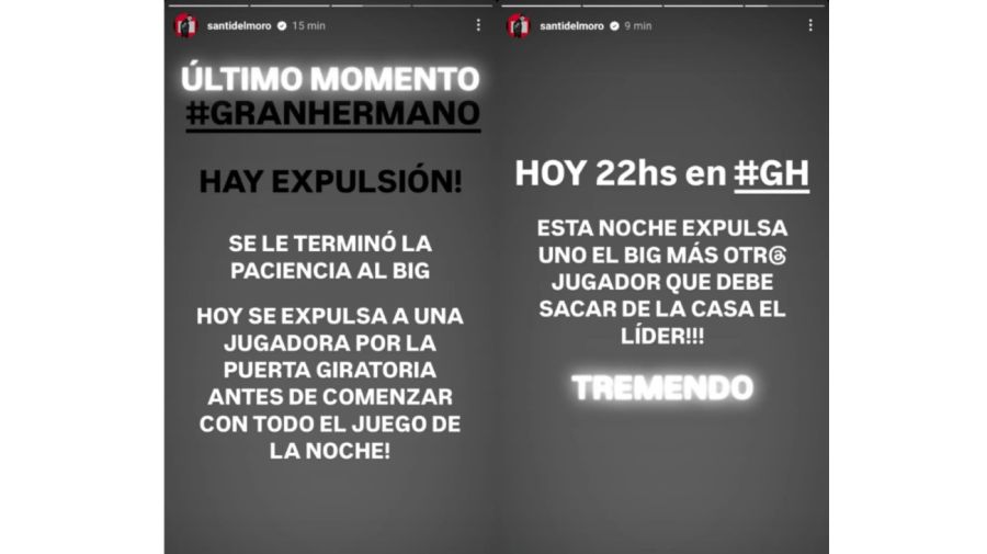 Doble expulsión en Gran Hermano