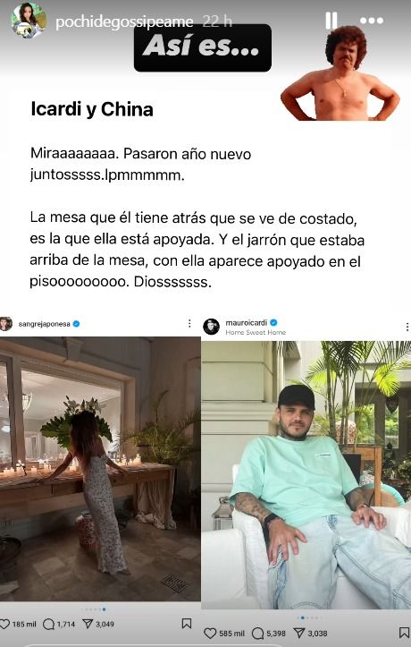 Ivana, Mauro Icardi y la China Suárez