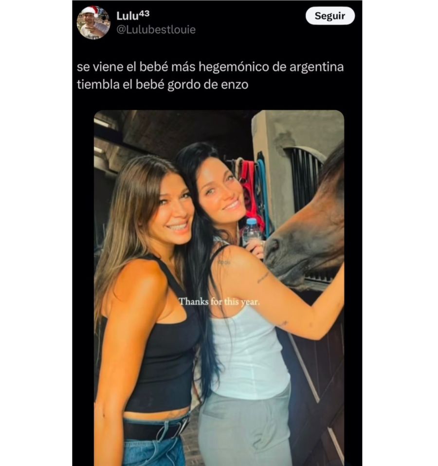 Las especulaciones sobre que Oriana Sabatini está embarazada