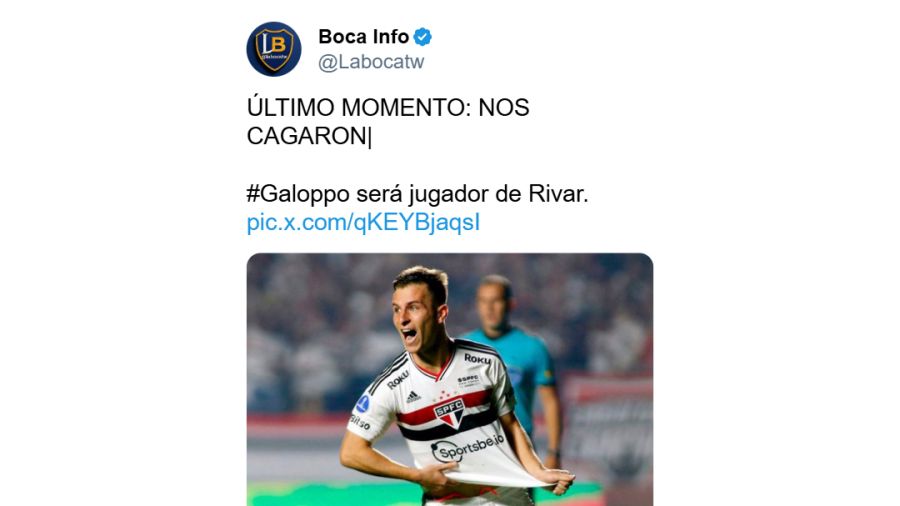 Algunos de los memes por el rechazo de Galoppo a Boca y su llegada a River.