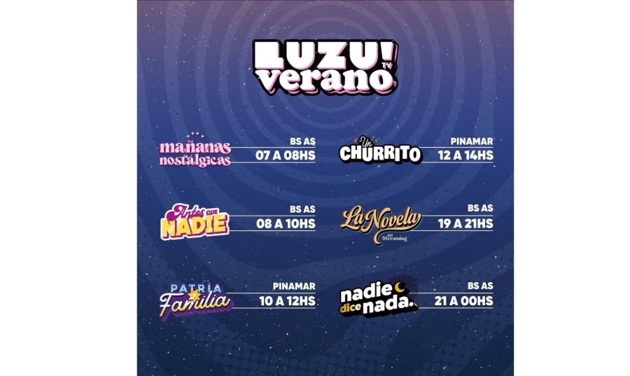 Programación de Luzu TV