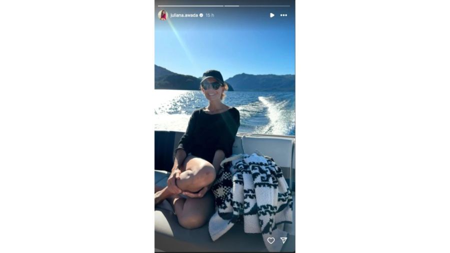 Juliana Awada marcó tendencia con un sweater alpino