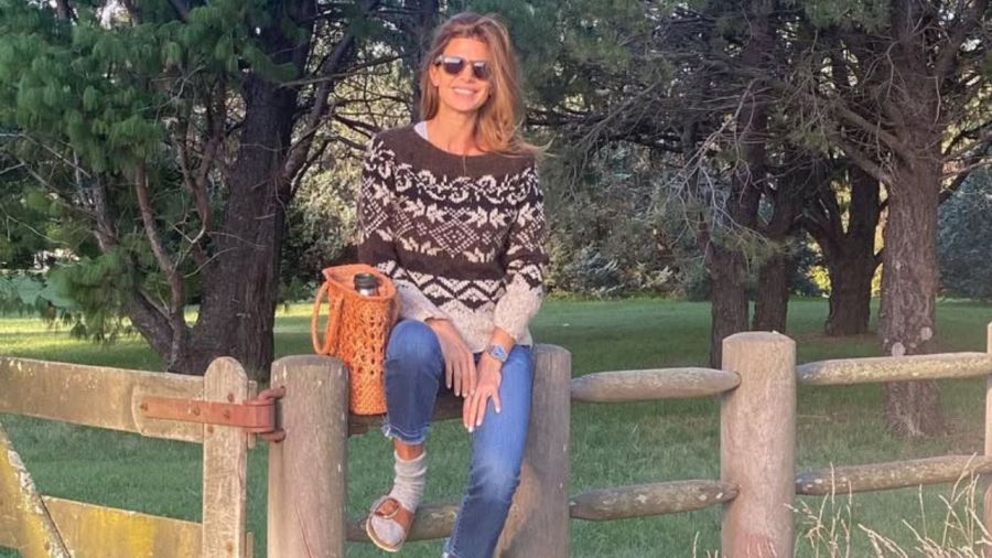 Juliana Awada y los sweaters con guardas