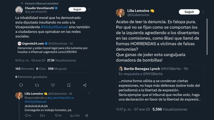 Denuncia contra Lilia Lemoine