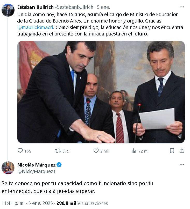 Tuit Esteban Bullrich