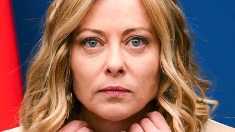 Fotogaleria La primera ministra italiana, Giorgia Meloni, hace un gesto durante su conferencia de prensa anual en Roma 
