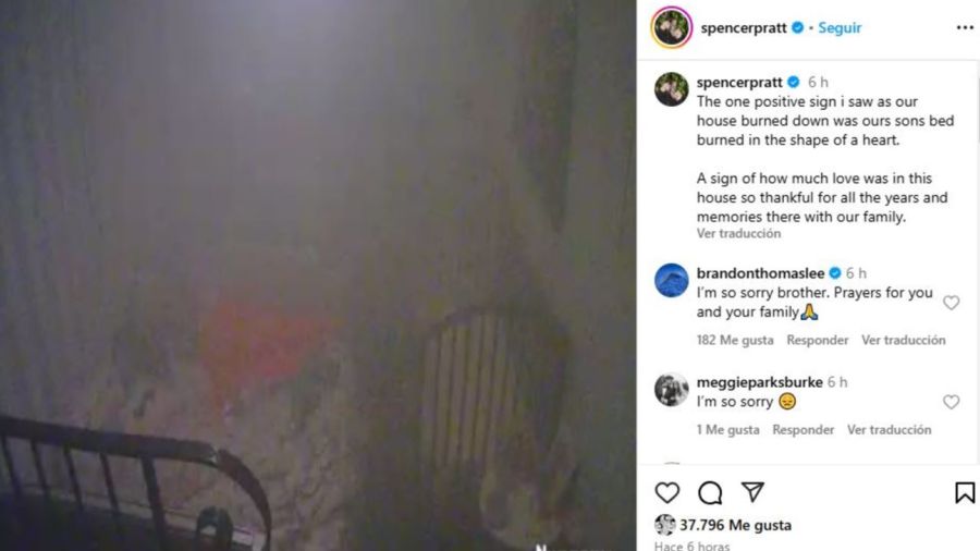 La casa de Spencer Pratt y Heidi Montag tras el incendio en Palisades