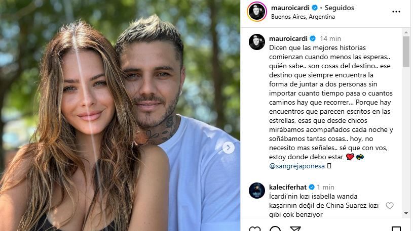 Las primeras fotos de la China Suárez con Mauro Icardi 