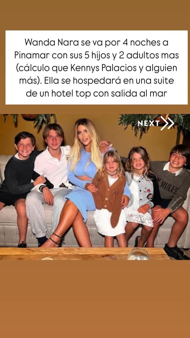 Wanda Nara y sus hijos