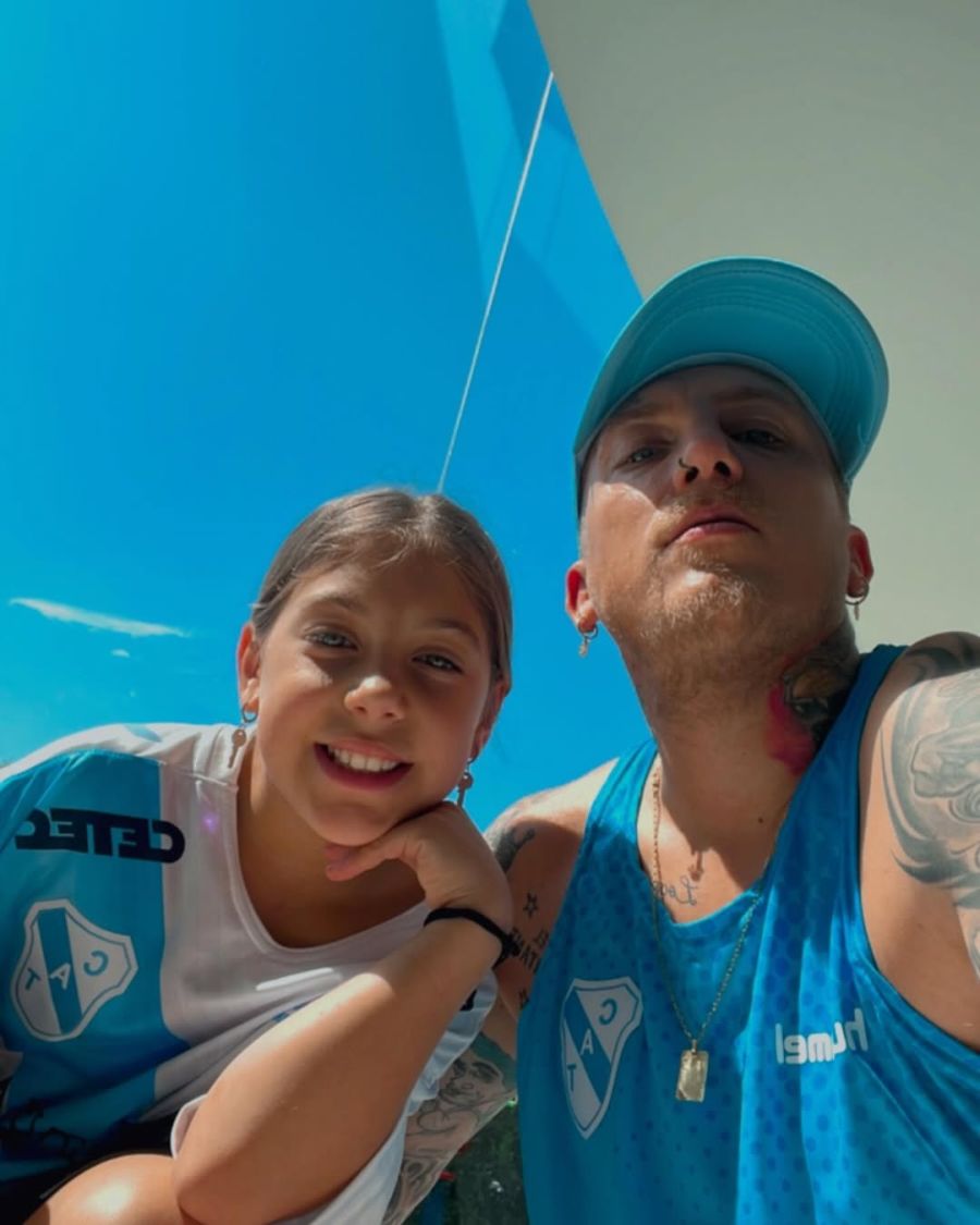 El Polaco con su hija