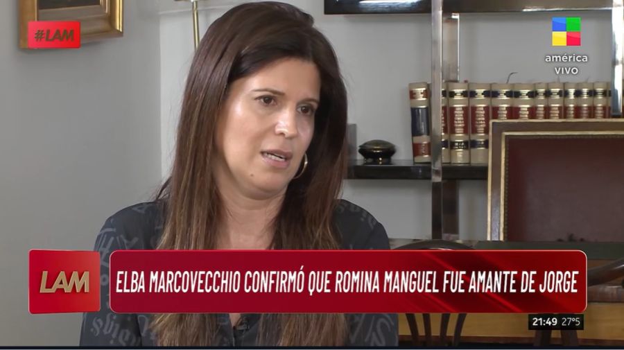 Elba Marcovecchio confirmó que Romina Manguel fue amante de Lanata