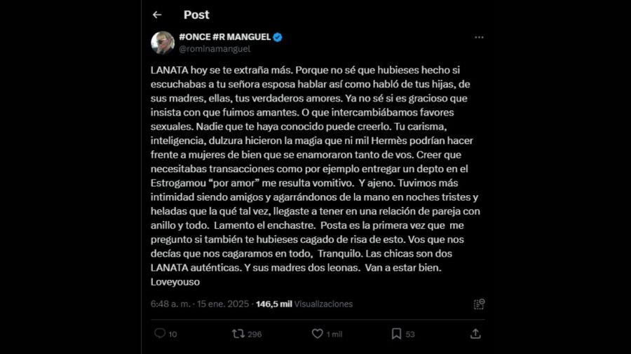 La letal respuesta de Romina Manguel a Elba Marchovecchio