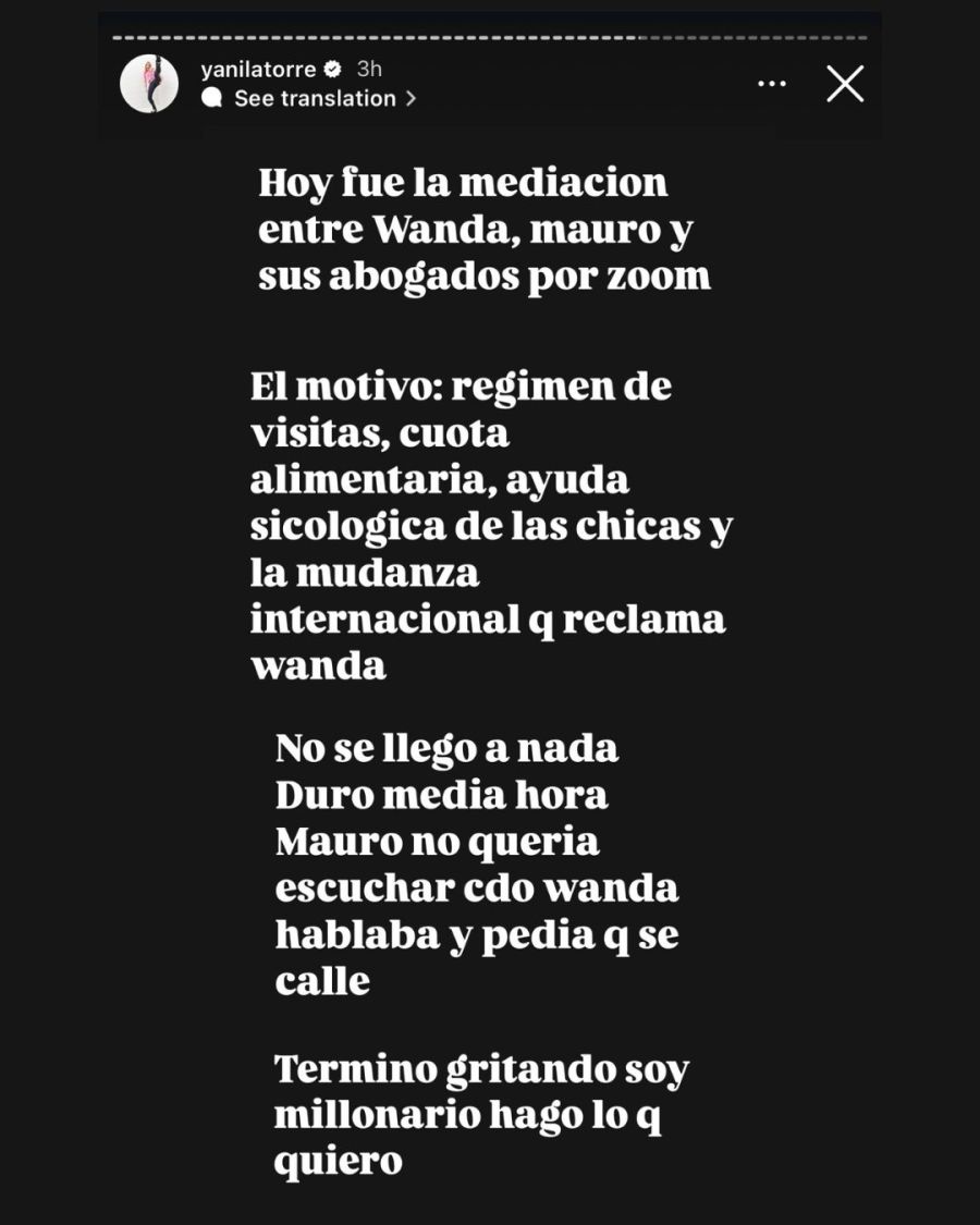 Las historias de Yanina Latorre sobre la audiencia de Wanda Nara y Mauro Icardi