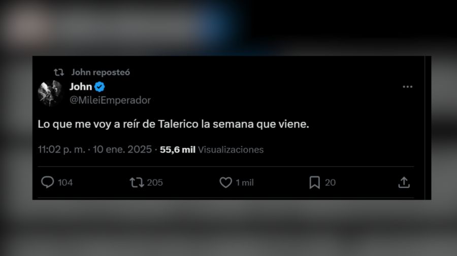 Mensaje caputo a talerico