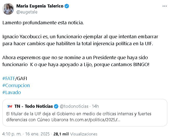 Tuit María Eugenia Talerico