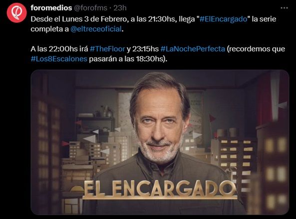 Revelaron fecha de debut de El Encargado en El Trece