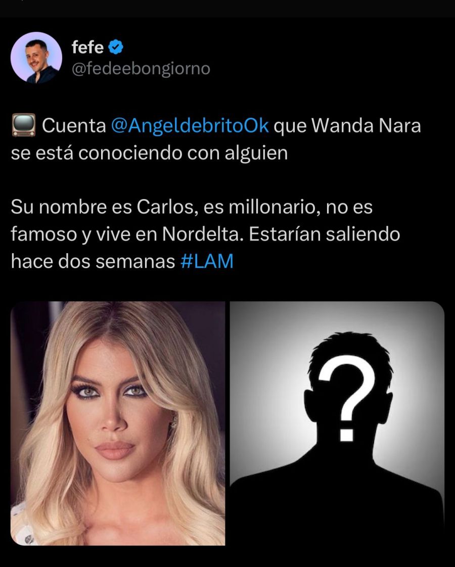 Wanda Nara y su nuevo romance