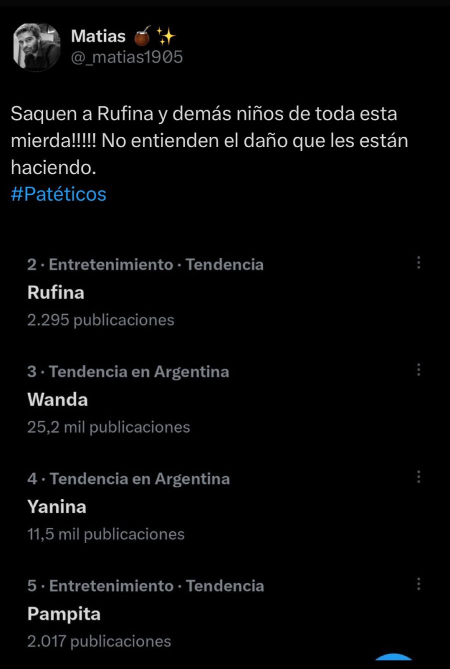 Nicolás Cabré tendencia en X