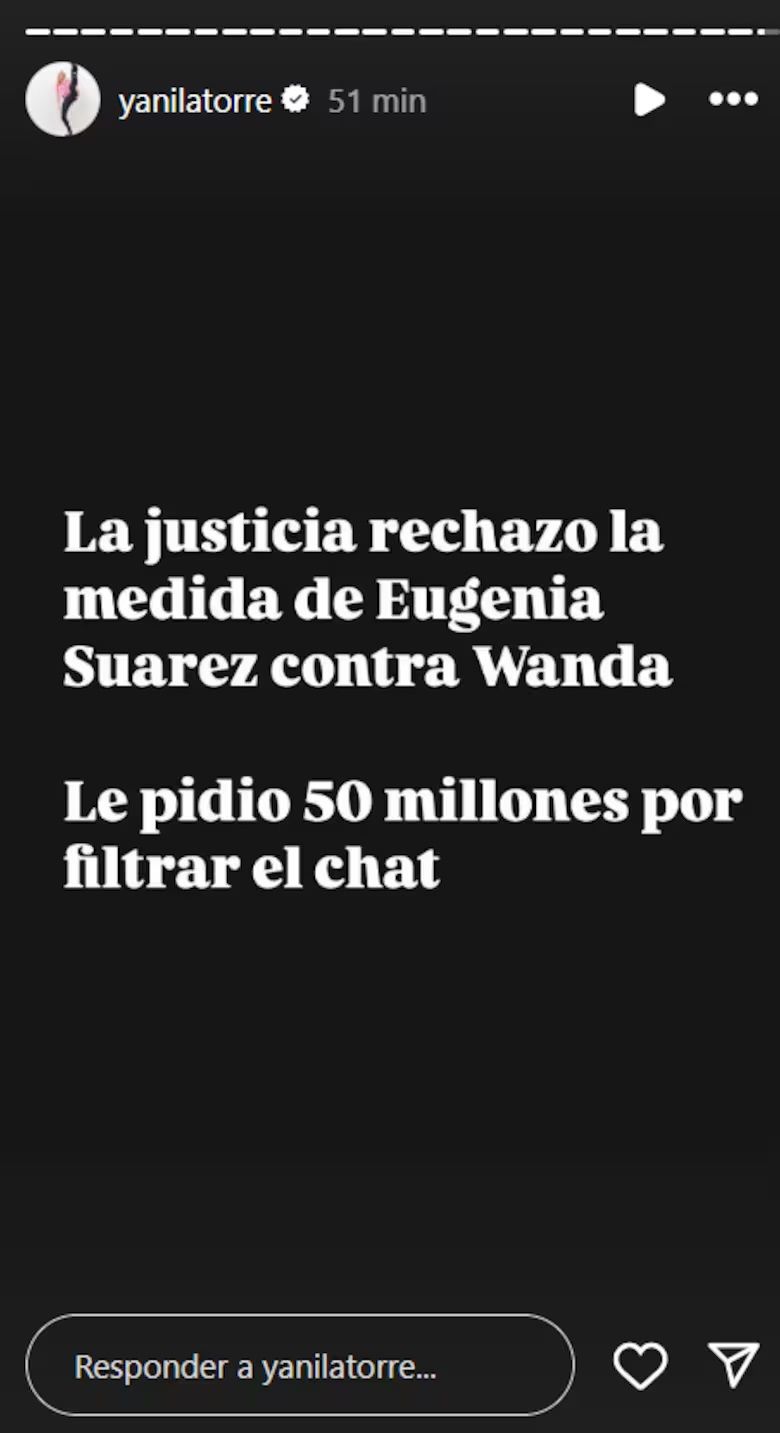 La China Suárez le pidió 50 millones a Wanda Nara por filtrar sus chats