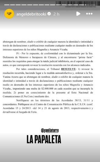 La China Suárez le puso un bozal legal a Yanina Latorre 2