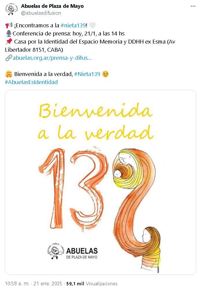 Tuit Abuelas Recuperación Nieta 139