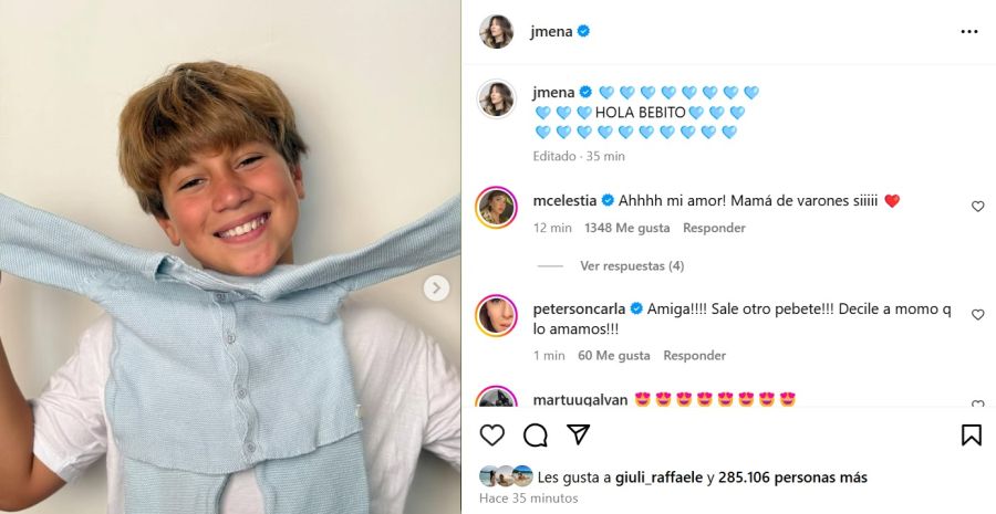 Jimena Barón anunció que su bebé es varón