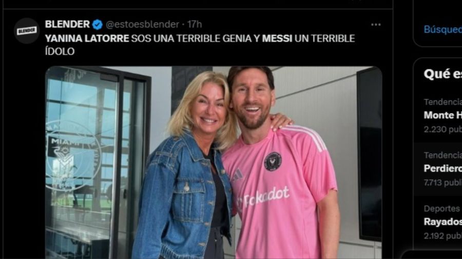 Memes Yanina Latorre y Messi