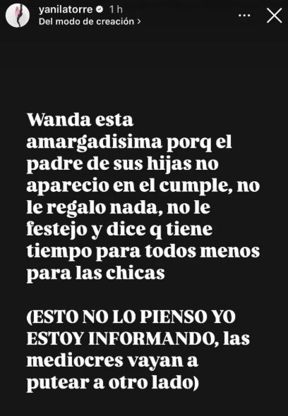 Yanina Latorre reveló el verdadero motivo de la furia de Wanda Nara contra la China Suárez