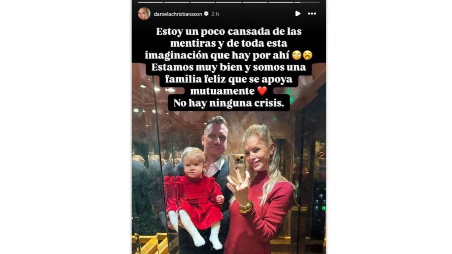 Daniela Christiansson desmintió rumores de separación de Maxi López